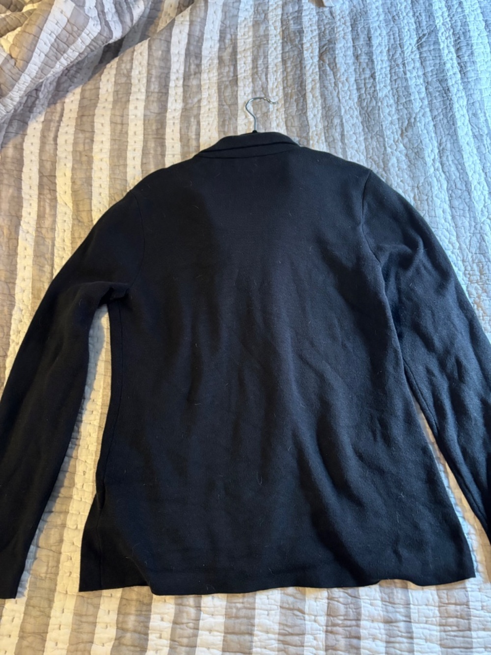 J. Crew Factory Women's Black Medium Sweater Blazer Cardigan - Picture 3 of 8